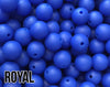 15 mm Round Royal Silicone Beads  (aka Dark Blue, Navy Blue)
