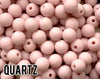 15 mm Round Quartz Silicone Beads  (aka Light Pink, Pastel Pink)