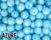 12 mm Round  Azure Silicone Beads 5-1,000 (aka Metallic Sky, Metallic Wedgwood) Silicone Beads Wholesale Silicone Beads
