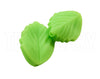 Silicone Bright Green Leaf Beads - Bulk Silicone Beads Wholesale - DIY Jewelry