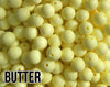 19 mm Round  Round Butter Silicone Beads (aka Cream Yellow, Light Yellow, Pastel Yellow)