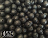 19 mm Round  Round Onyx Silicone Beads (aka Metallic Black)