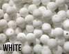 19 mm Round  Round White Silicone Beads (aka Snow White)