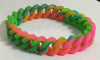 Silicone Curb Link Bracelet - Neon Pink, Yellow, Green, Blue