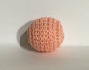 1.06" / 27 mm Crochet Wood Bead in Peach (07)