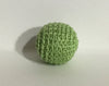 0.78" / 20 mm Crochet Wood Bead in Dk Mint