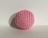 1.06" / 27 mm Crochet Wood Bead in Lt Pink (20)