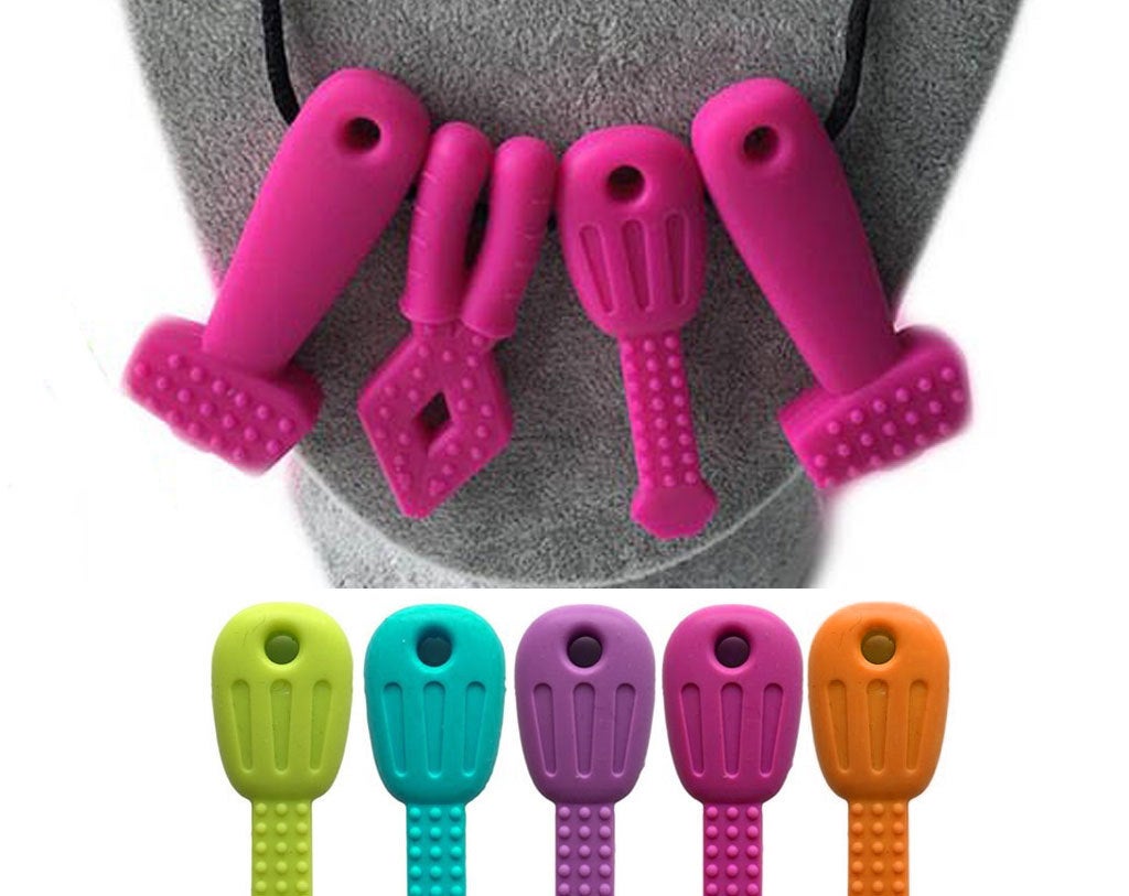 Silicone Pliers Pendant / Teether - 5 Color Options - 2.16" tall