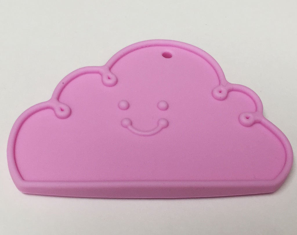 Silicone Cloud Teether in Lavender - Silicone Teething, Silicone Teether, Teething Pendant