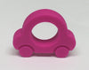 Silicone Car Teether in Magenta - Silicone Teething, Silicone Teether, Teething Pendant