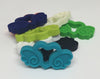 Silicone Heart with Wings Teether in Grass - Silicone Teething, Silicone Teether, Teething Pendant