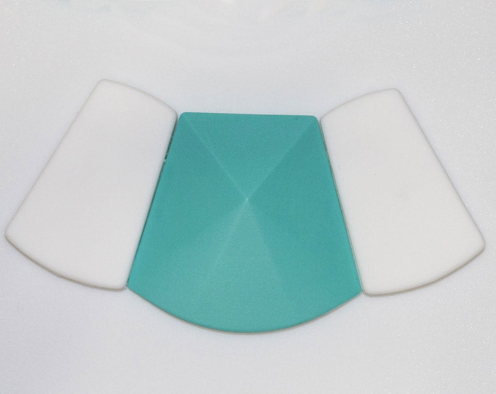 1 Large Trapezoid Bead - Teal