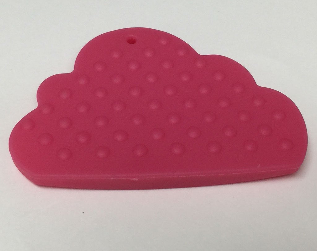 Silicone Cloud Teether in Magenta