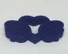 Silicone Heart with Wings Teether in Navy - Silicone Teething, Silicone Teether, Teething Pendant