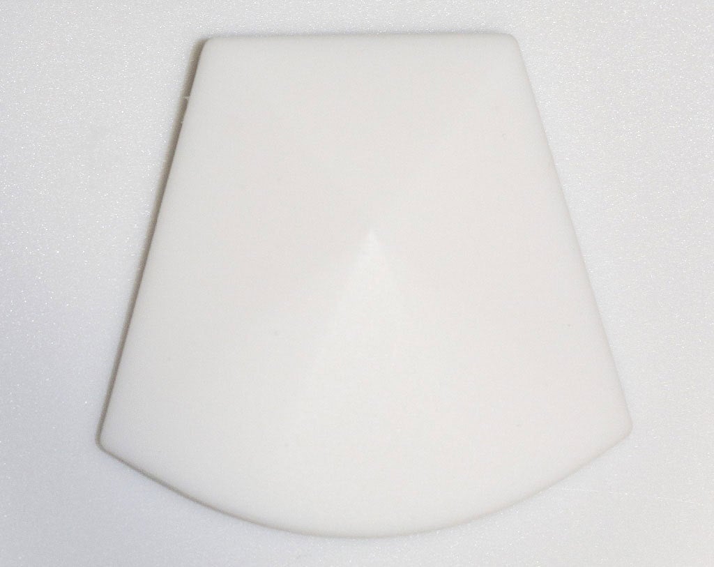 1 Large Trapezoid Bead - White