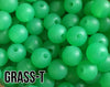 9 mm Round  Round Grass-T Silicone Beads (aka Translucent Grass Green)