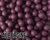 9 mm Round  Round Aubergine Silicone Beads (aka Dark Magenta, Burgundy, Dark Red)