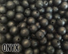 12 mm Round  Round Onyx Silicone Beads (aka Metallic Black)