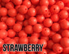 15 mm Round Strawberry Silicone Beads  (aka Red 2, Coral)