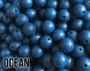 15 mm Round Ocean Silicone Beads  (aka Sapphire, Dark Blue)