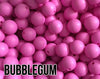 15 mm Round Bubblegum Silicone Beads  (aka Opera Pink)