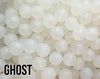 15 mm Round Ghost Silicone Beads  (aka Clear, Translucent)