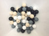 60 Bulk Silicone Beads - Black, White, Gray, Ivory