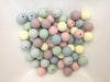 60 Bulk Silicone Beads - Dusty Muted Pastels Neutrals
