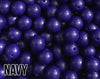 9 mm Round  Round Navy Silicone Beads (aka  Dark Blue, Dark Purple)