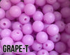 9 mm Round  Round Grape-T Silicone Beads (aka Translucent Grape Purple)
