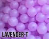 9 mm Round  Round Lavender-T Silicone Beads (aka Translucent Lavender Purple)
