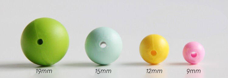 9 mm Round  Matcha Silicone Beads 10-1,000 (aka Light Green, Bright Green, Celadon) Silicone  -  Beads Wholesale Silicone Beads