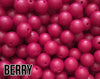 15 mm Round Berry Silicone Beads  (aka Dark Magenta, Dark Red)