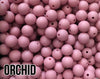 15 mm Round Orchid Silicone Beads  (aka Medium Pink)