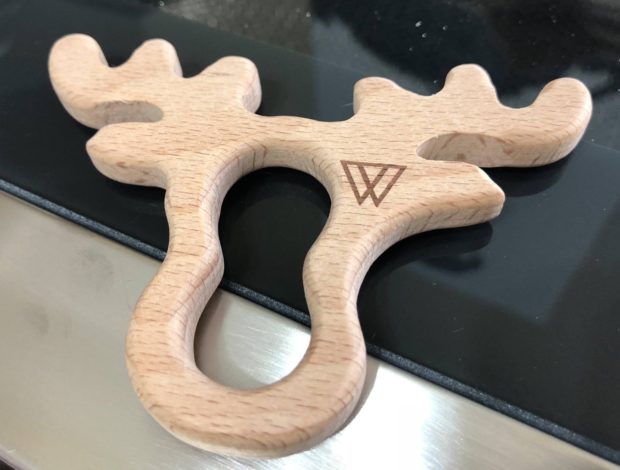 25 Custom Laser Engraved Wood Teethers for Photographers or Party Favors