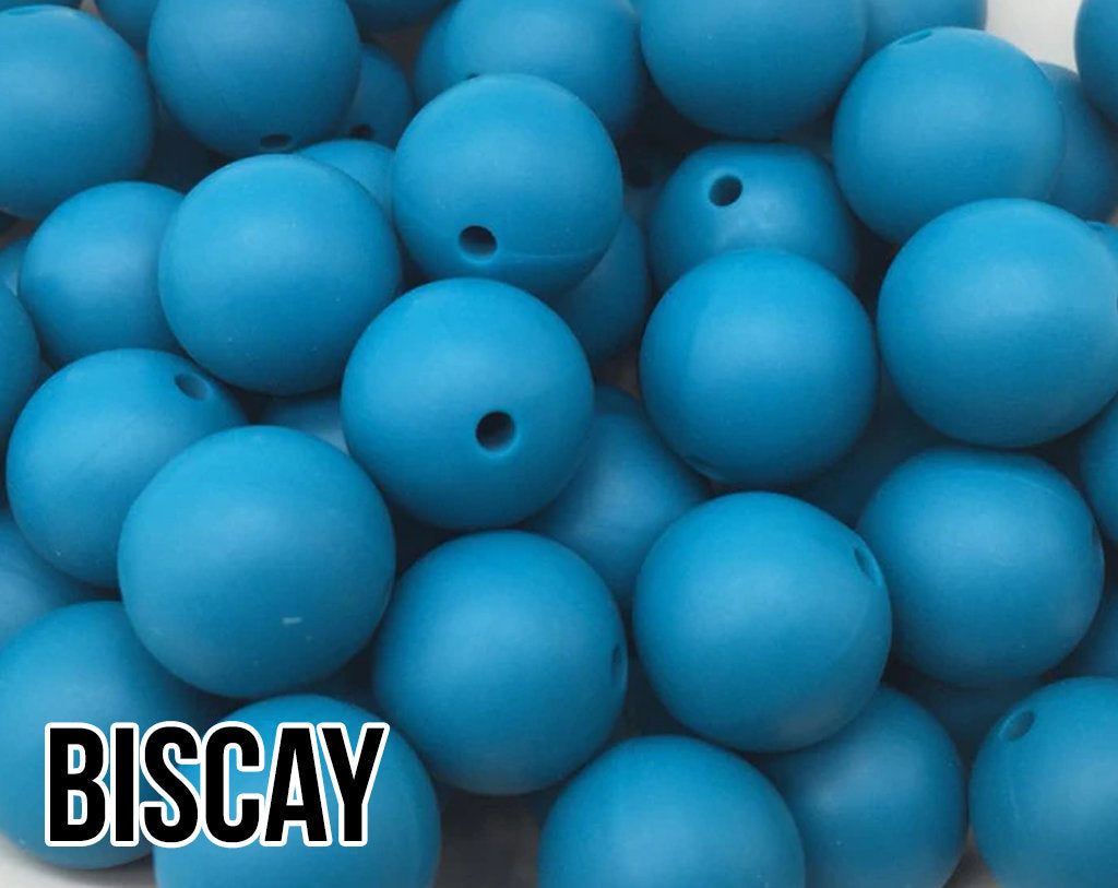 Biscay Silicone Beads (Blue, Biscay Bay, Teal)