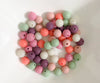 60 Bulk Silicone Beads - Dusty Roses - Seal, Carnation, Nectar, Orchid, Petal, and Sweet Mint