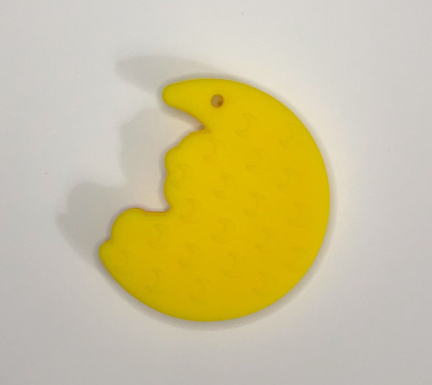 Silicone Unicorn in the Moon Teether in Yellow - Silicone Teething, Silicone Teether, Teething Pendant