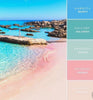 50 Bulk Silicone Beads - Tahitian Beach - Sky, Aqua, Mint, Salmon, Peach