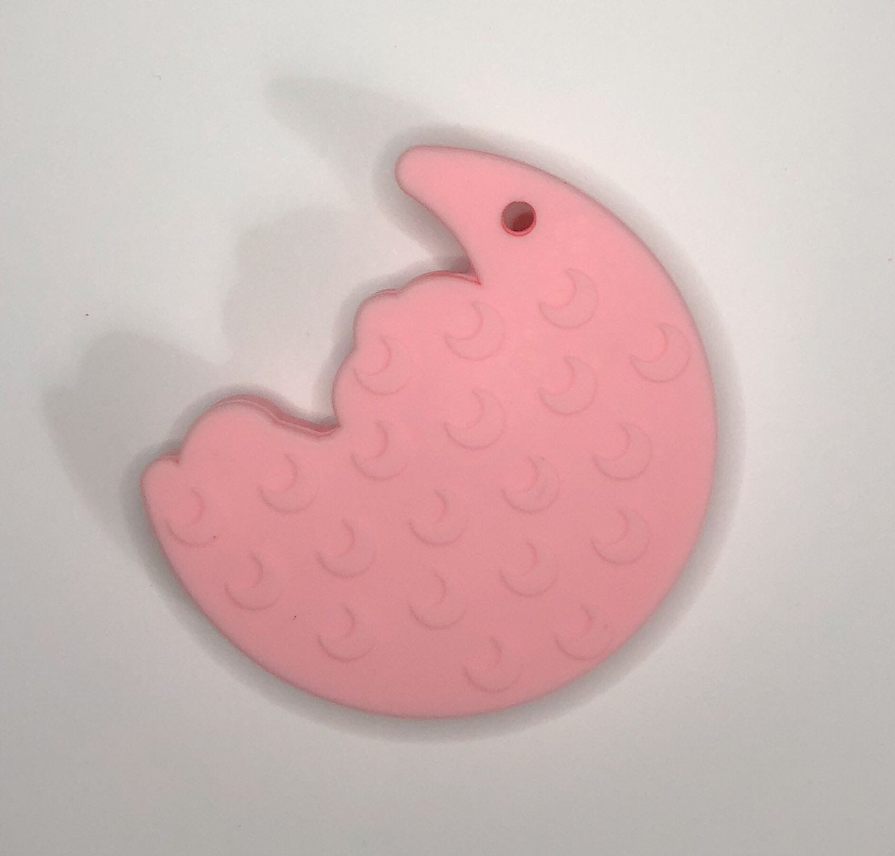 Silicone Unicorn in the Moon Teether in Baby Pink - Silicone Teething, Silicone Teether, Teething Pendant