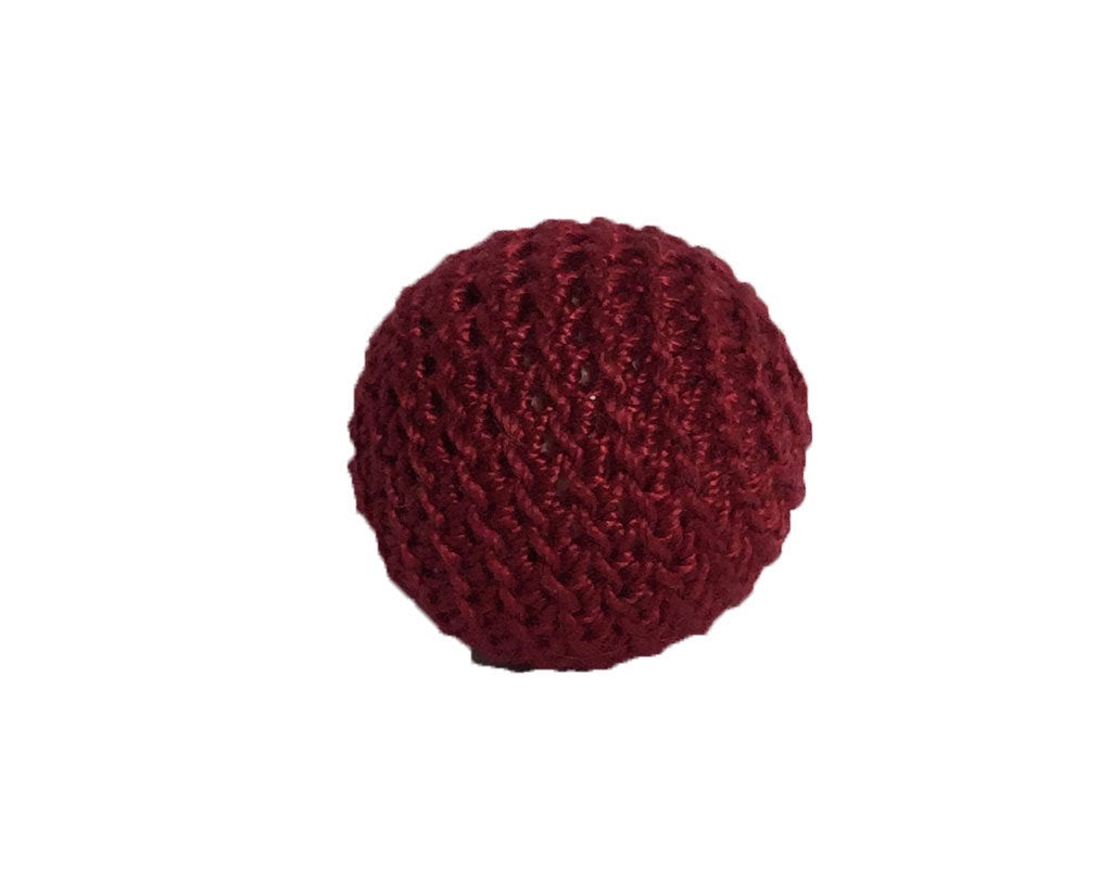 0.78" / 20 mm Crochet Wood Bead in Ox (11)