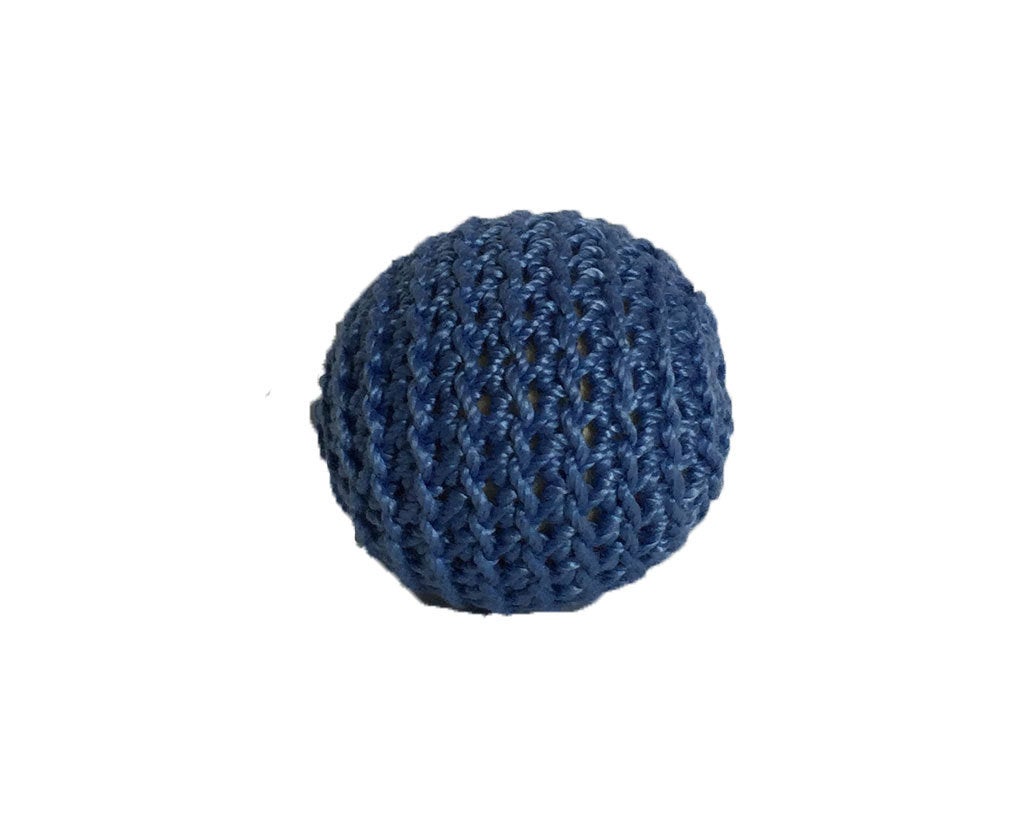 1.06" / 27 mm Crochet Wood Bead in Wedgewood (18/5216)