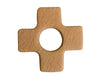 Thick Cross Plus Wood Teether - Wood Teether