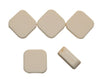 SALE - 1-5 Tile Silicone Beads in Ivory - Square with Rounded Edges - 20 mm x 20 mm x 8 mm