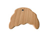 Croissant Shaped Bakery Engraved Wood Teether