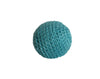 1.06" / 27 mm Crochet Wood Bead in Lt Teal (02)