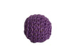 0.78" / 20 mm Crochet Wood Bead in Lilac (26)