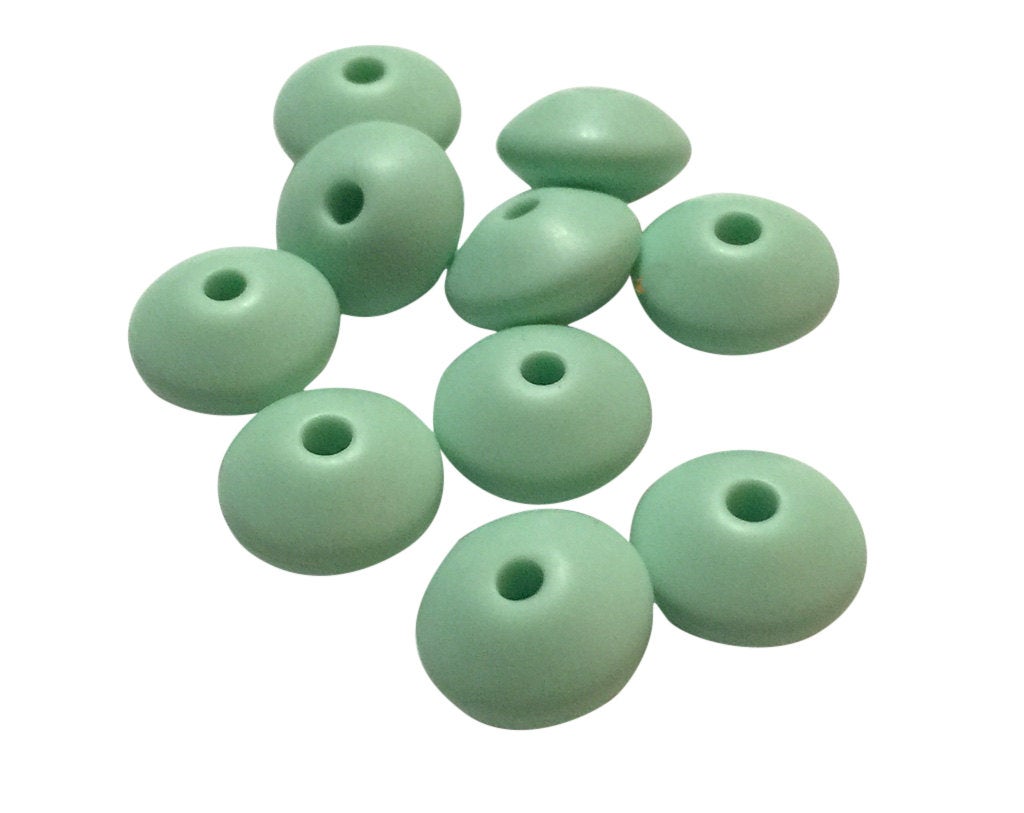 15 mm Emerald Silicone Beads 10-1,000 (aka Dark Green, Jewel Green, Ja –  Tesla Baby