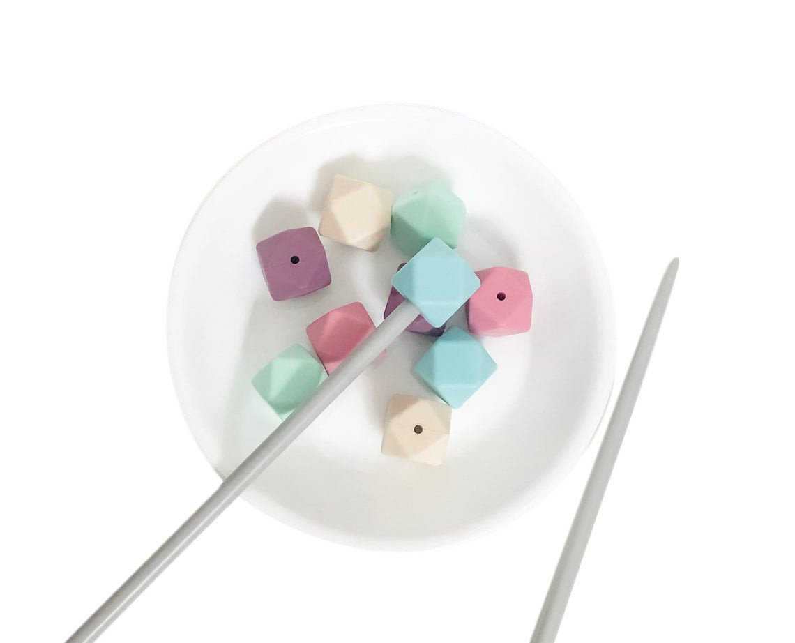 Knitting Needle Stoppers - Pastels - Beader Caps - Beader Tips - Back Stoppers - Point Protectors - End Stoppers - Stitch Holder