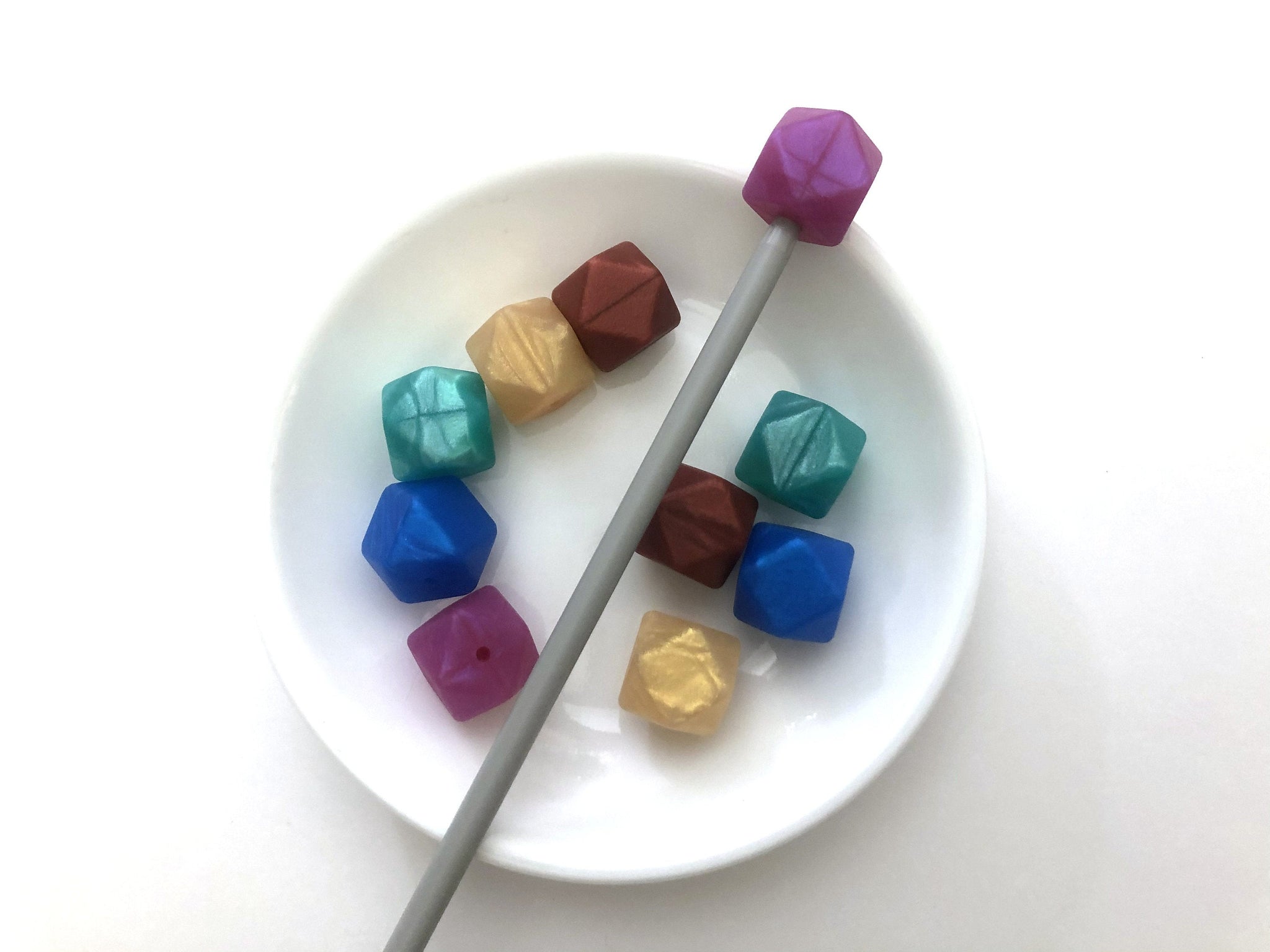 Knitting Needle Stoppers - Jewels - Beader Caps - Beader Tips - Back Stoppers - Point Protectors - End Stoppers - Stitch Holder